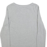HOLLISTER Womens Grey Pullover Sweatshirt M Beaded Detail Cotton Blend