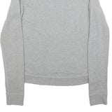 HOLLISTER Womens Grey Pullover Sweatshirt M Beaded Detail Cotton Blend
