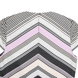 TED BAKER Womens Black & Pink Printed Short Sleeve Round Neck Top S Stylish