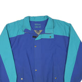 WILSON Mens Blue & Teal Gore-Tex Performance Zip Jacket L Polyester Blend Light