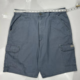 Wrangler Cargo Shorts - 34W 10L Gray Cotton