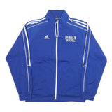 ADIDAS Mens Blue Zip Track Jacket M Polyester Blend Sport Basketball Casual
