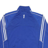 ADIDAS Mens Blue Zip Track Jacket M Polyester Blend Sport Basketball Casual