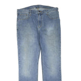 CARHARTT Mens Regular Fit Jeans Blue Denim W36 L32 Classic Zip Closure Casual