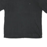 TOMMY HILFIGER Mens Black V-Neck T-Shirt XL Short Sleeve Cotton Blend Classic