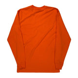 Loose Fit Carhartt Long Sleeve T-Shirt - Small Orange Cotton