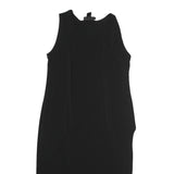 DKNY Womens Black Bodycon Polyester Sleeveless Midi Dress Size M Elegant