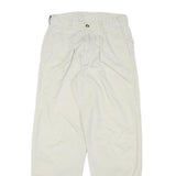 NAUTICA Womens Cotton Blend White Relaxed Straight Trousers W25 L27 Casual Wear