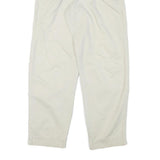 NAUTICA Womens Cotton Blend White Relaxed Straight Trousers W25 L27 Casual Wear