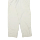NAUTICA Womens Cotton Blend White Relaxed Straight Trousers W25 L27 Casual Wear