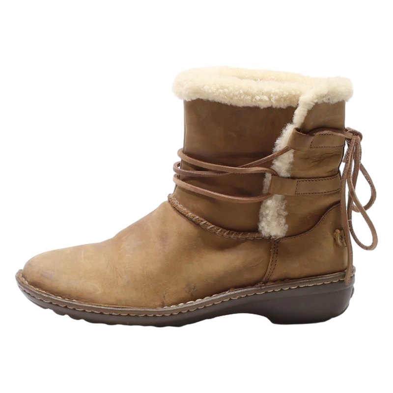 UGG Snow Boots Brown Suede Womens UK 7.5