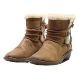 UGG Snow Boots Brown Suede Womens UK 7.5
