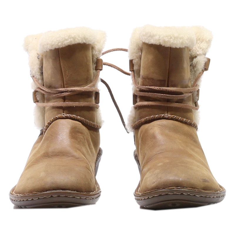 UGG Snow Boots Brown Suede Womens UK 7.5