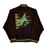 Rasta Colors Fasade Graphic Varsity Jacket - Large Multicoloured Wool Blend