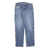 DICKIES Mens Blue Regular Fit Straight Denim Jeans W34 L34 Workwear Zip Closure