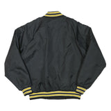 SABLE Mens Black & Yellow Buffalo Farm Equipment Button Jacket L Polyester Blend