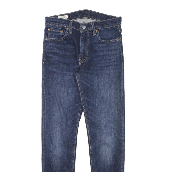 LEVI'S Mens Slim Blue Denim Jeans W28 L30 Cotton Blend Zip Classic Skinny Fit