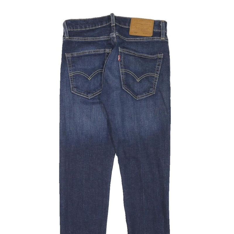LEVI'S Mens Slim Blue Denim Jeans W28 L30 Cotton Blend Zip Classic Skinny Fit