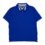 Tommy Hilfiger Polo Shirt - Medium Blue Cotton