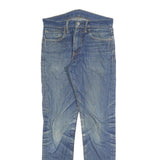 LEVI'S Mens Slim Fit Blue Denim Slim Jeans W30 L31 Classic Zip Cotton Blend