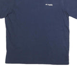 COLUMBIA Mens Blue PFG Graphic T-Shirt L Short Sleeve Crew Neck Performance