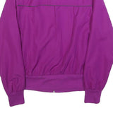 NIKE Womens Purple Jacket M Polyester Zip Plain Sportswear Casual Activewear
