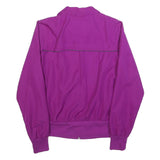 NIKE Womens Purple Jacket M Polyester Zip Plain Sportswear Casual Activewear