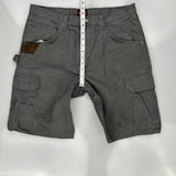 Wrangler Cargo Shorts - 35W 11L Grey Cotton