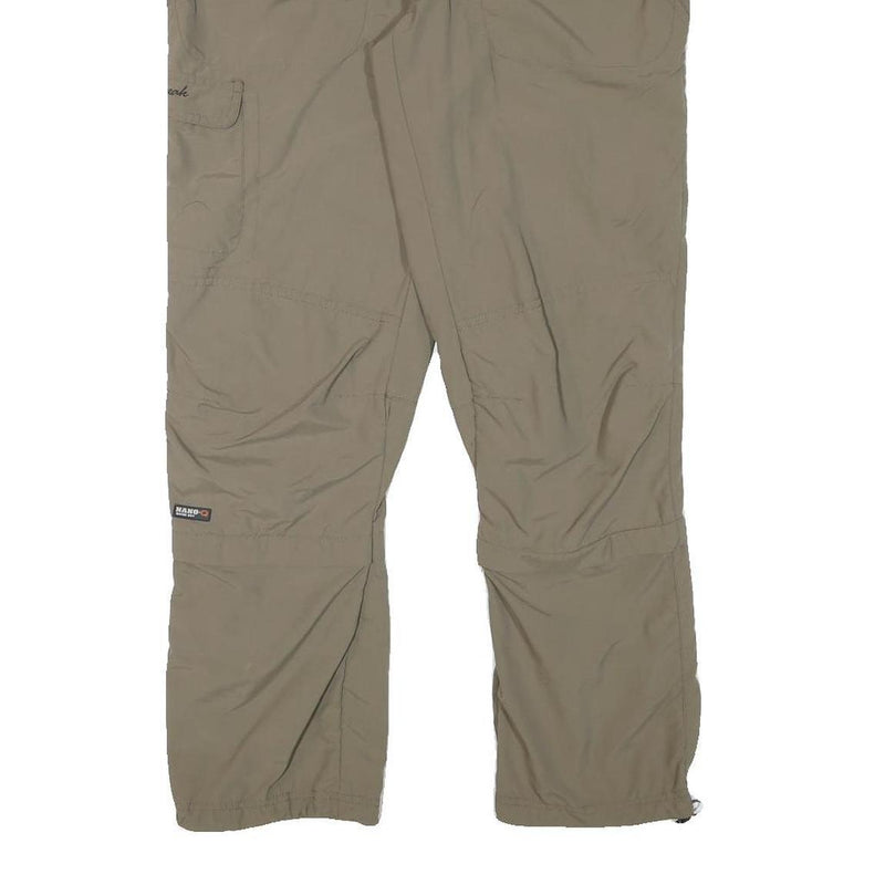 ICEPEAK Womens Polyester Blend Beige Regular Fit Trousers W32 L28 Outdoor Zip