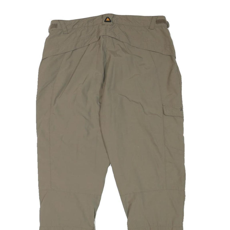 ICEPEAK Womens Polyester Blend Beige Regular Fit Trousers W32 L28 Outdoor Zip