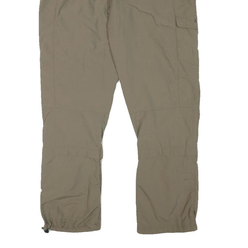 ICEPEAK Womens Polyester Blend Beige Regular Fit Trousers W32 L28 Outdoor Zip