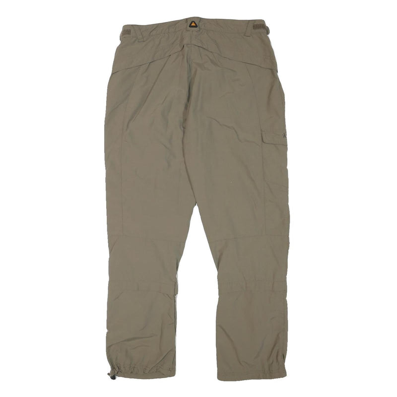 ICEPEAK Womens Polyester Blend Beige Regular Fit Trousers W32 L28 Outdoor Zip