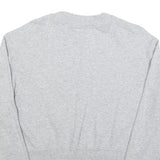 CALVIN KLEIN Womens Grey Sweatshirt Crew Neck L Cotton Blend Pullover Casual