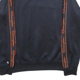 CHAMPION Mens Black & Orange Logo Crew Neck S Sweatshirt Polyester Blend Casual