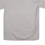 DICKIES Mens Grey Workwear Shirt Short Sleeve M Cotton Button Pockets