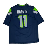 Seattle Seahawks Nike Nfl Football Jersey - Large Navy Polyester