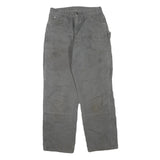 DICKIES Mens Jeans Grey Regular Straight Denim W26 L29 Workwear Utility Zip