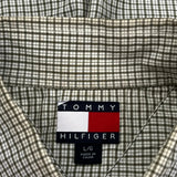 Tommy Hilfiger Checked Shirt - Large Gray Cotton