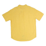 TOMMY HILFIGER Mens Yellow Check Shirt 2XL Short Sleeve Cotton Casual