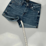 True Religion Skinny Denim Shorts - 27W US 2 Blue Denim