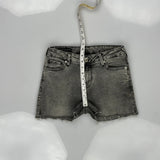 True Religion Denim Shorts - 26W UK 4 Grey Cotton