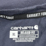 Hydro Serve Carhartt Long Sleeve T-Shirt - XL Navy Cotton