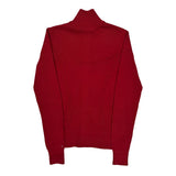 Tommy Hilfiger Full Zip Sweater - Small Red Cotton