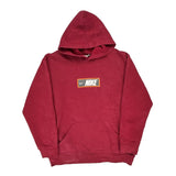 Vintage Nike Hoodie - XL Red Cotton Blend