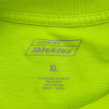 Dickies Long Sleeve T-Shirt - XL Yellow Cotton