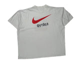 Football Nike Graphic T-Shirt - 2XL White Cotton