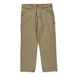 Lee Carpenter Trousers - 36W 31L Beige Cotton Blend