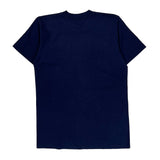 90S Blank Unbranded T-Shirt - Small Navy Cotton