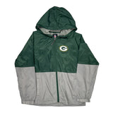 Packers Nfl Windbreaker - Large Gray Polyester