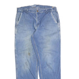 CARHARTT Mens Regular Fit Blue Denim Straight Cotton Blend Jeans W36 L34